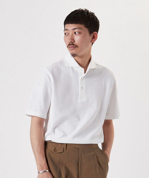 EDIFICE（エディフィス）の「"吸水速乾機能" COOLMAX ハニカム ポロシャツ（ポロシャツ・メンズ・ホワイト/ブラック/ネイビー/カーキ/ブルー系その他・SMALL/MEDIUM/LARGE/X-LARGE）」の12枚目の写真