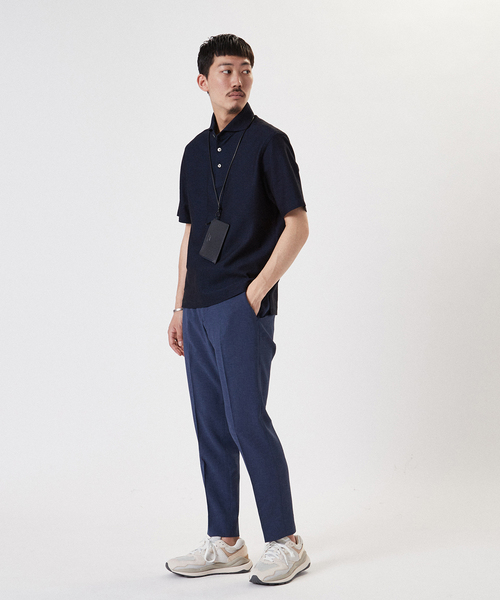 EDIFICE（エディフィス）の「"吸水速乾機能" COOLMAX ハニカム ポロシャツ（ポロシャツ・メンズ・ホワイト/ブラック/ネイビー/カーキ/ブルー系その他・SMALL/MEDIUM/LARGE/X-LARGE）」の15枚目の写真