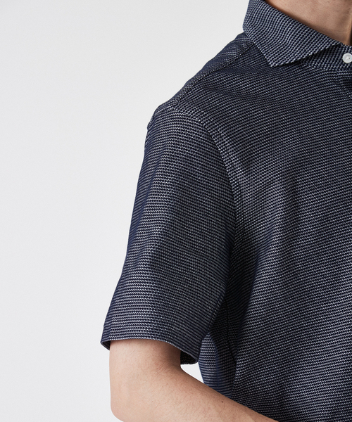 EDIFICE（エディフィス）の「"吸水速乾機能" COOLMAX ハニカム ポロシャツ（ポロシャツ・メンズ・ホワイト/ブラック/ネイビー/カーキ/ブルー系その他・SMALL/MEDIUM/LARGE/X-LARGE）」の20枚目の写真