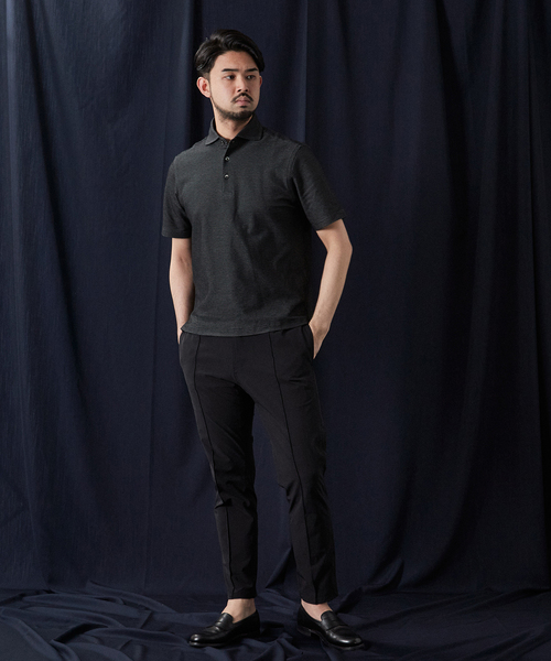 EDIFICE（エディフィス）の「"吸水速乾機能" COOLMAX ハニカム ポロシャツ（ポロシャツ・メンズ・ホワイト/ブラック/ネイビー/カーキ/ブルー系その他・SMALL/MEDIUM/LARGE/X-LARGE）」の21枚目の写真