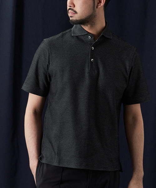EDIFICE（エディフィス）の「"吸水速乾機能" COOLMAX ハニカム ポロシャツ（ポロシャツ・メンズ・ホワイト/ブラック/ネイビー/カーキ/ブルー系その他・SMALL/MEDIUM/LARGE/X-LARGE）」の22枚目の写真