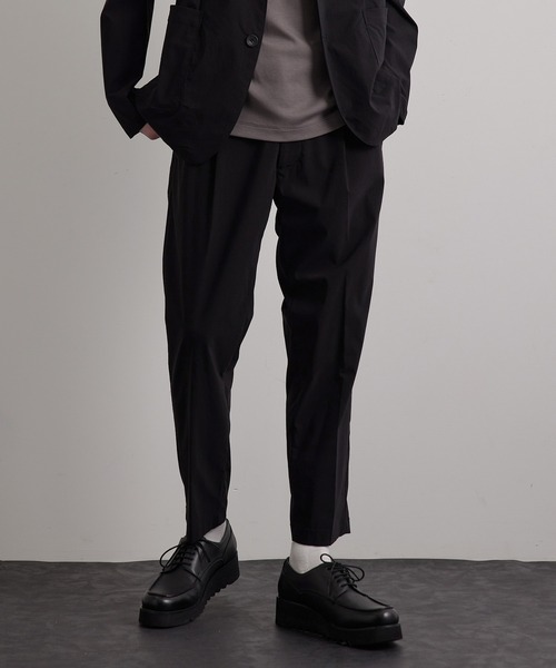 JUNRED(ジュンレッド)の「レーヨンナイロンストレッチイージースラックス(スラックス・メンズ・ブラック/ネイビー/グレー・LL/M/L)」の1枚目の写真