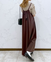 w closet | 【マルチウェイ】袖カットTOPS×ホルターネックキャミワンピースSET(ワンピース)