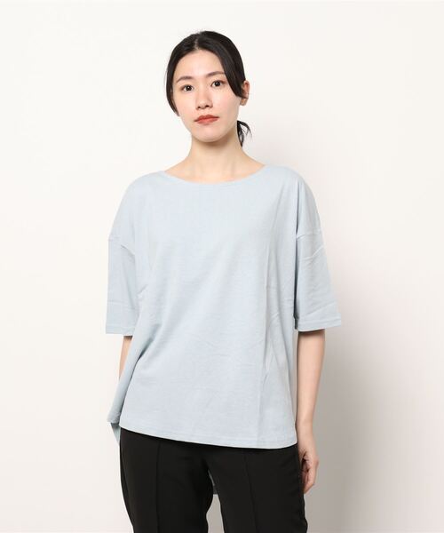 UNDERWRAPS(アンダーラップス)の「5分袖ボートネックT(M3)(Tシャツ/カットソー・レディース・ホワイト/チャコールグレー/ベージュ/ブルー/グリーン/その他1/その他2/その他3/その他4・MEDIUM/LARGE)」の5枚目の写真