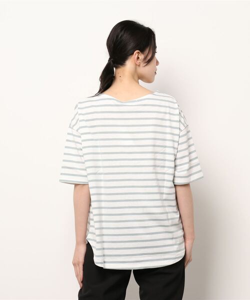 UNDERWRAPS(アンダーラップス)の「5分袖ボートネックT(M3)(Tシャツ/カットソー・レディース・ホワイト/チャコールグレー/ベージュ/ブルー/グリーン/その他1/その他2/その他3/その他4・MEDIUM/LARGE)」の10枚目の写真
