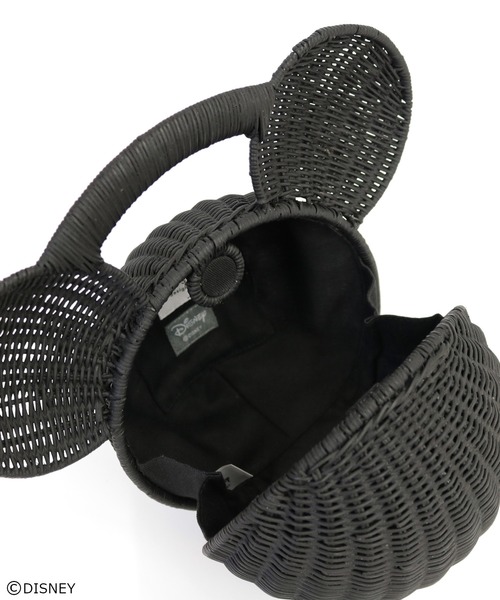 ACCOMMODE(アコモデ)の「MICKEY MOUSE Wicker bag / ミッキーマウス ウィッカーバッグ S(かごバッグ・レディース・ブラック/ベージュ・FREE)」の15枚目の写真