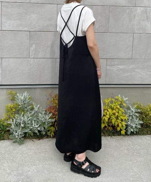 y/m by misato(イムバイミサト)の「ビンテージサテンキャミワンピース(ワンピース・レディース・ブラック/イエロー/モカ・FREE)」の16枚目の写真