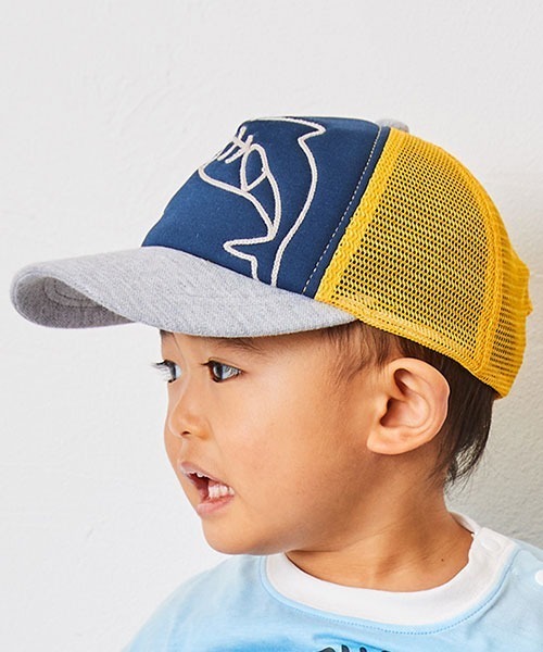 kladskap（クレードスコープ）の「サメメッシュキャップ（キャップ・キッズ・トップグレー/ネイビー・M/L）」の2枚目の写真