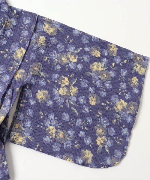 Ampersand（アンパサンド）の「フラワー柄浴衣（浴衣・キッズ・ネイビー/オフホワイト・80/90/100/110/140/120/130）」の10枚目の写真