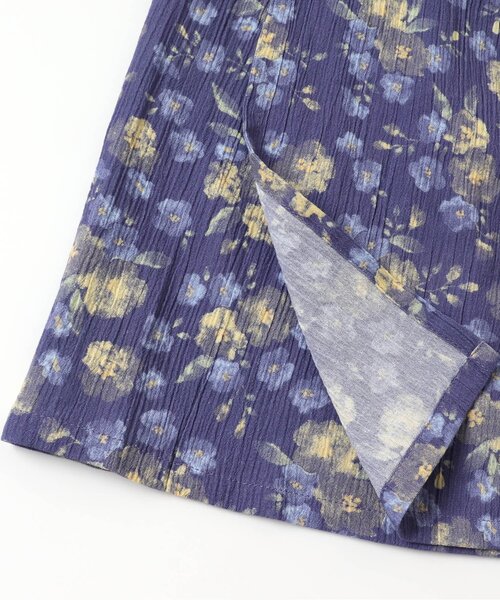 Ampersand（アンパサンド）の「フラワー柄浴衣（浴衣・キッズ・ネイビー/オフホワイト・80/90/100/110/140/120/130）」の9枚目の写真