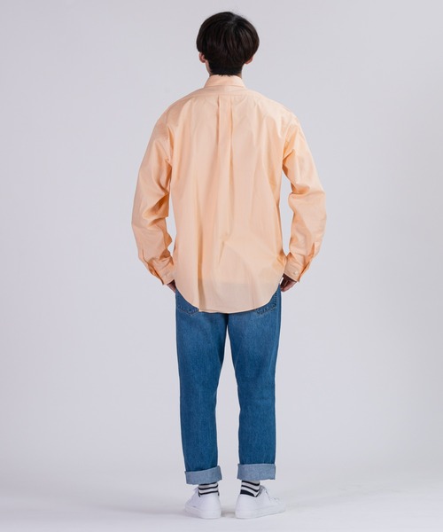 BRICK & SONS（ブリックアンドサンズ）の「オーバーサイズ ブロードシャツ＜オレンジ＞（シャツ/ブラウス・メンズ・オレンジ・LL/M/L）」の7枚目の写真