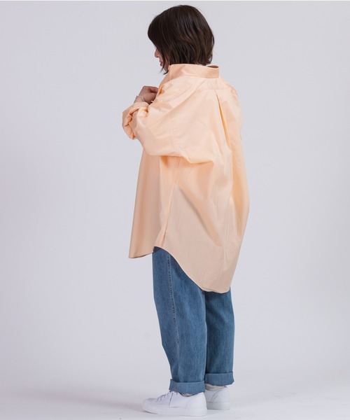 BRICK & SONS（ブリックアンドサンズ）の「オーバーサイズ ブロードシャツ＜オレンジ＞（シャツ/ブラウス・メンズ・オレンジ・LL/M/L）」の13枚目の写真