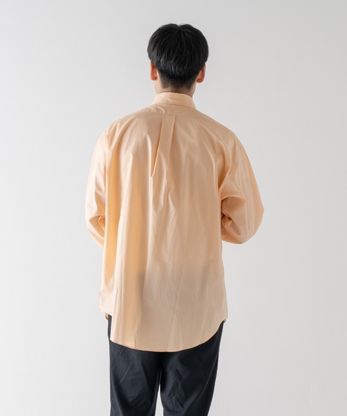BRICK & SONS（ブリックアンドサンズ）の「オーバーサイズ ブロードシャツ＜オレンジ＞（シャツ/ブラウス・メンズ・オレンジ・LL/M/L）」の21枚目の写真