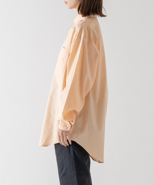 BRICK & SONS（ブリックアンドサンズ）の「オーバーサイズ ブロードシャツ＜オレンジ＞（シャツ/ブラウス・メンズ・オレンジ・LL/M/L）」の18枚目の写真
