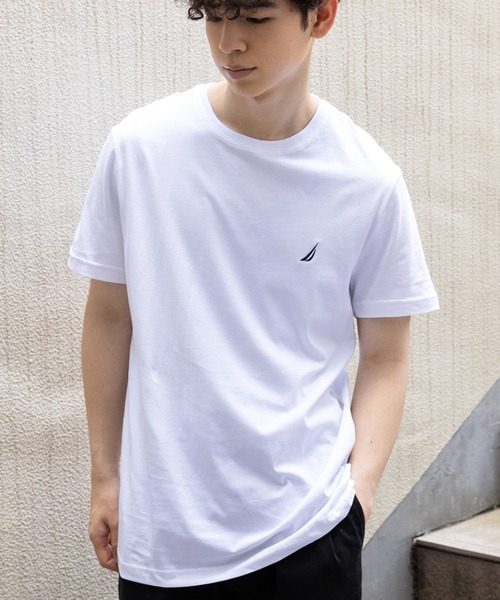 NAUTICA(ノーティカ)の「ノーティカ 半袖 Tシャツ ワンポイントT(Tシャツ/カットソー・メンズ・ホワイト/ネイビー/ブラック/グレー・S/M/XL/L)」の2枚目の写真
