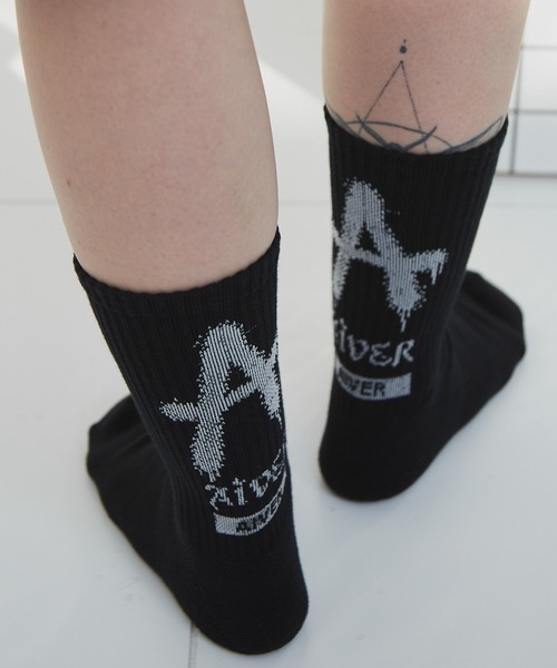 AIVER（アイバー）の「AIVER　Aロゴソックス　MADE IN JAPAN（ソックス/靴下・メンズ・ブラック/オフホワイト/カーキ・FREE）」の19枚目の写真