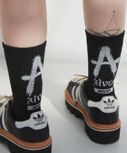 AIVER（アイバー）の「AIVER　Aロゴソックス　MADE IN JAPAN（ソックス/靴下・メンズ・ブラック/オフホワイト/カーキ・FREE）」の15枚目の写真