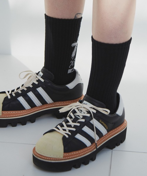 AIVER（アイバー）の「AIVER　Aロゴソックス　MADE IN JAPAN（ソックス/靴下・メンズ・ブラック/オフホワイト/カーキ・FREE）」の14枚目の写真