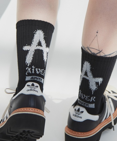 AIVER（アイバー）の「AIVER　Aロゴソックス　MADE IN JAPAN（ソックス/靴下・メンズ・ブラック/オフホワイト/カーキ・FREE）」の18枚目の写真