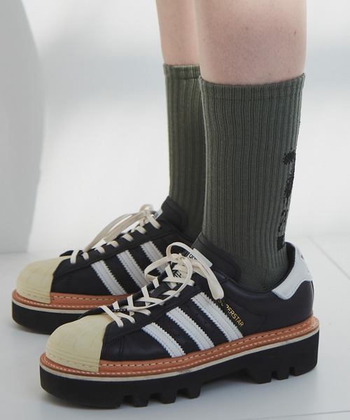 AIVER（アイバー）の「AIVER　Aロゴソックス　MADE IN JAPAN（ソックス/靴下・メンズ・ブラック/オフホワイト/カーキ・FREE）」の22枚目の写真