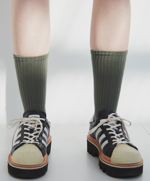 AIVER（アイバー）の「AIVER　Aロゴソックス　MADE IN JAPAN（ソックス/靴下・メンズ・ブラック/オフホワイト/カーキ・FREE）」の21枚目の写真