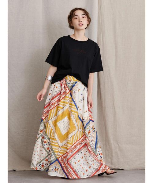 AMERICAN HOLIC（アメリカンホリック）の「パネル柄スカート（スカート・レディース・マルチ・L）」の6枚目の写真