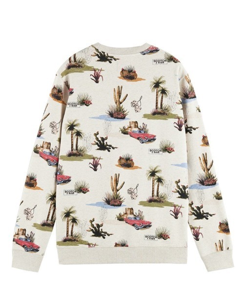 SCOTCH&SODA(スコッチアンドソーダ)の「【SCOTCH & SODA】Printed crewneck sweater(スウェット・メンズ・グレー・S)」の7枚目の写真
