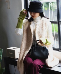 BeAMS DOT | 【WEB限定】BeAMS DOT / プードル ボア ロングベスト(ベスト)