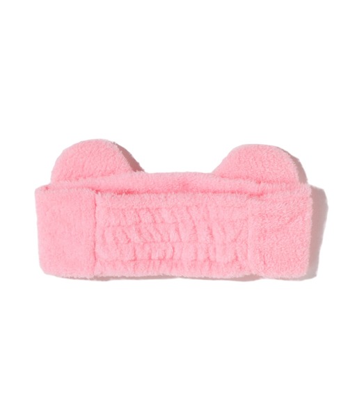 A BATHING APE（アベイシングエイプ）の「BABY MILO BEAR EAR BOA HAIRBAND K（ヘアバンド・キッズ・ピンク/ブラウン・FREE）」の3枚目の写真