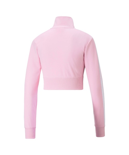 PUMA(プーマ)の「PUMA プーマ ウィメンズ PUMA x DUA LIPA T7 ジャケット(ジャージ・レディース・ピンク/ブラック×ブルー/パープル系その他・MEDIUM/LARGE/X-SMALL/SMALL)」の4枚目の写真