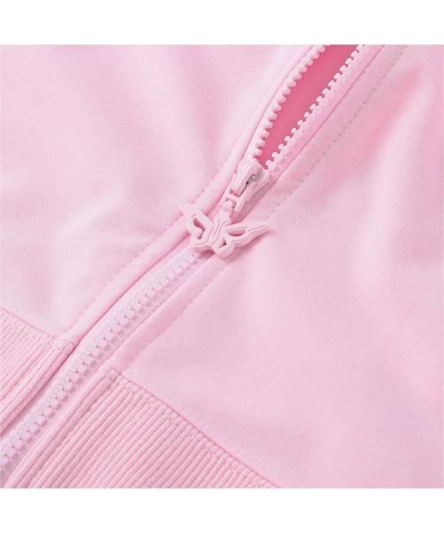 PUMA(プーマ)の「PUMA プーマ ウィメンズ PUMA x DUA LIPA T7 ジャケット(ジャージ・レディース・ピンク/ブラック×ブルー/パープル系その他・MEDIUM/LARGE/X-SMALL/SMALL)」の5枚目の写真