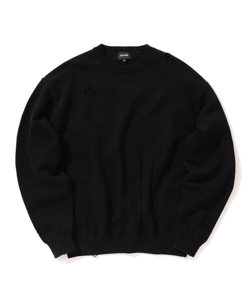 BEAMS（ビームス）の「BEAMS / 7ゲージ ダメージ ルーズ クルーネック