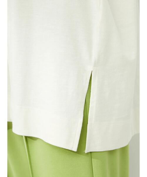 Green Parks(グリーンパークス)の「スラブロゴフレンチスリーブTシャツ(Tシャツ/カットソー・レディース・ブラウン/オフホワイト/ダークグレー・FREE)」の12枚目の写真