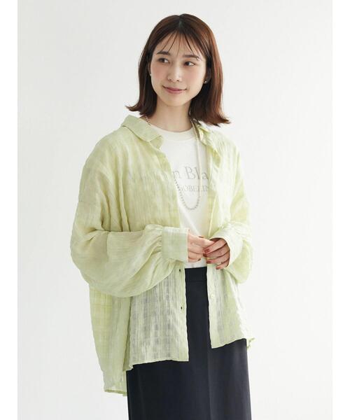 Green Parks(グリーンパークス)の「スラブロゴフレンチスリーブTシャツ(Tシャツ/カットソー・レディース・ブラウン/オフホワイト/ダークグレー・FREE)」の20枚目の写真