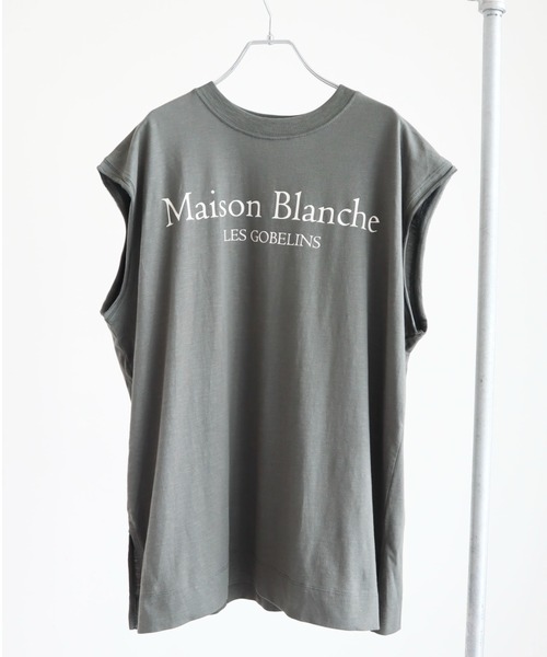 Green Parks(グリーンパークス)の「スラブロゴフレンチスリーブTシャツ(Tシャツ/カットソー・レディース・ブラウン/オフホワイト/ダークグレー・FREE)」の21枚目の写真