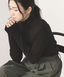 BEAMS HEART | BEAMS HEART / ワイドリブ タートルネックニット(ニット/セーター)