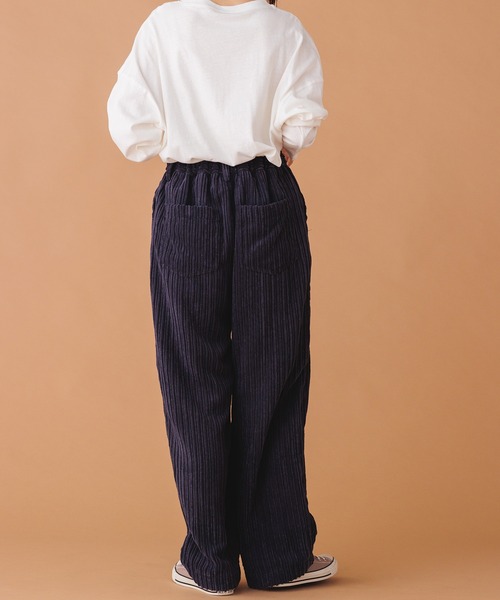 hunch（ハンチ）の「コーデュロイ ワイドストレートパンツ（その他パンツ・レディース・グリーン/ピンク/ネイビー・FREE）」の19枚目の写真