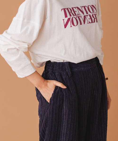 hunch（ハンチ）の「コーデュロイ ワイドストレートパンツ（その他パンツ・レディース・グリーン/ピンク/ネイビー・FREE）」の20枚目の写真