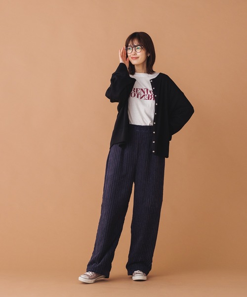 hunch（ハンチ）の「コーデュロイ ワイドストレートパンツ（その他パンツ・レディース・グリーン/ピンク/ネイビー・FREE）」の22枚目の写真