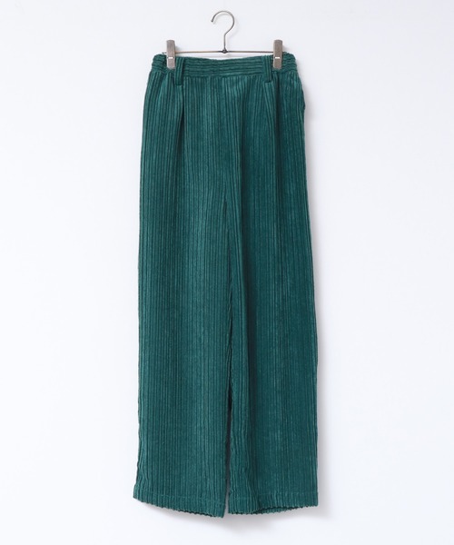 hunch（ハンチ）の「コーデュロイ ワイドストレートパンツ（その他パンツ・レディース・グリーン/ピンク/ネイビー・FREE）」の6枚目の写真