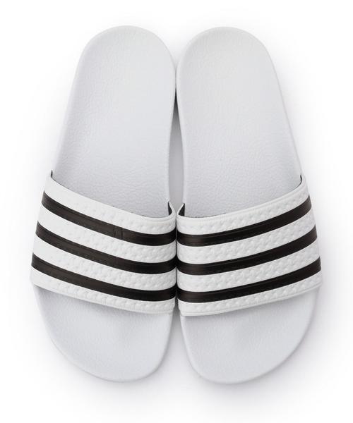 adidas（アディダス）の「BYBC adidas Originals ADILETTE サンダル◆（サンダル・レディース・ホワイト/ブラック/ネイビー・23.5cm/24.5cm/25.5cm）」の5枚目の写真