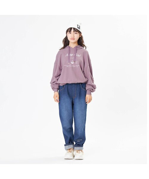 algy(アルジー)の「シャーリングスリーブフーディー(パーカー・キッズ・ベージュ/アイボリー/ラベンダー・SMALL/MEDIUM/X-SMALL/XX-SMALL)」の11枚目の写真