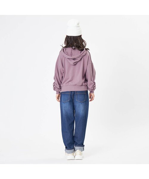 algy(アルジー)の「シャーリングスリーブフーディー(パーカー・キッズ・ベージュ/アイボリー/ラベンダー・SMALL/MEDIUM/X-SMALL/XX-SMALL)」の9枚目の写真