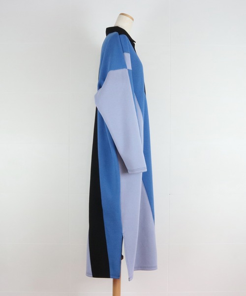 AULA AILA（アウラアイラ）の「ポロシャツワンピース（ワンピース・レディース・グリーン/ブルー/オレンジ・0）」の6枚目の写真