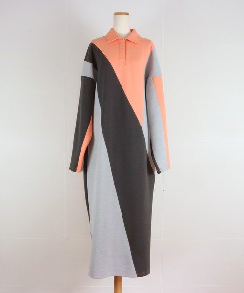 AULA AILA（アウラアイラ）の「ポロシャツワンピース（ワンピース・レディース・グリーン/ブルー/オレンジ・0）」の21枚目の写真