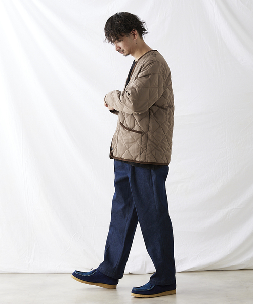 TAION（タイオン）の「【TAION × HOUSE HOLD / タイオン】別注 キルティングダウンジャケット（ダウンジャケット/コート・メンズ・カーキ/ブラック/ベージュ・4/3/2）」の9枚目の写真