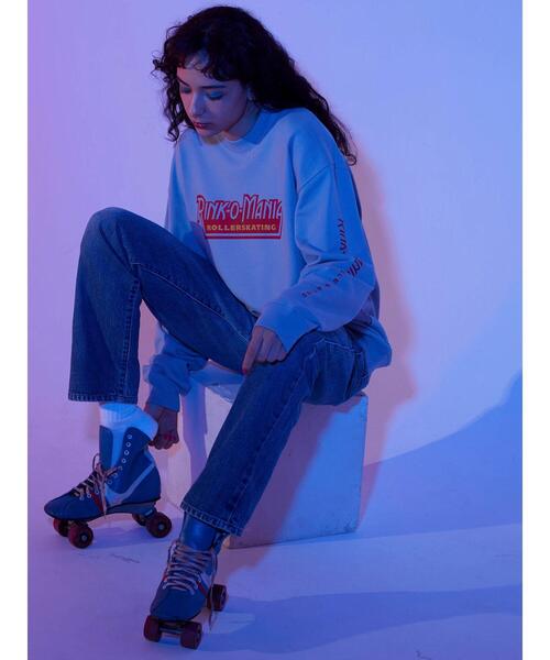 Green　Parks（グリーンパークス）の「【UNISEX】■STRANGER THINGS RINK-O-MANIA（スウェット・レディース・ブルー・FREE）」の22枚目の写真
