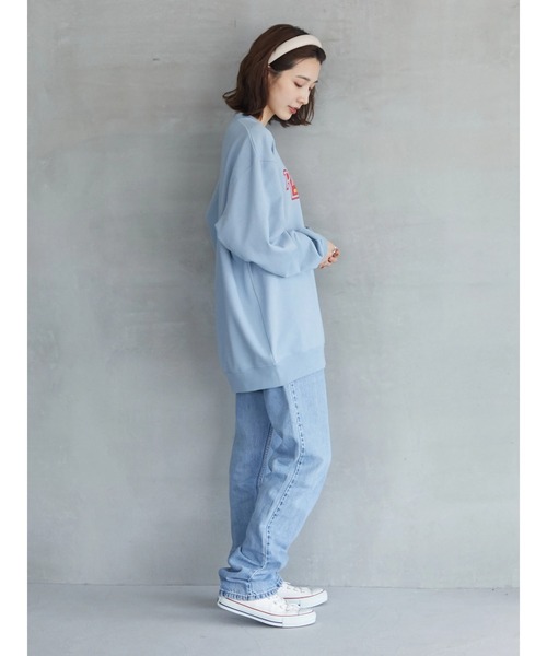 Green　Parks（グリーンパークス）の「【UNISEX】■STRANGER THINGS RINK-O-MANIA（スウェット・レディース・ブルー・FREE）」の4枚目の写真