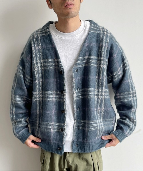 CPCM(シーピーシーエム)の「アソート柄シャギーカーディガン(カーディガン/ボレロ・メンズ・ブルー/ネイビー/ベージュ/グリーン・LARGE/MEDIUM)」の11枚目の写真