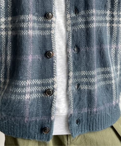 CPCM(シーピーシーエム)の「アソート柄シャギーカーディガン(カーディガン/ボレロ・メンズ・ブルー/ネイビー/ベージュ/グリーン・LARGE/MEDIUM)」の13枚目の写真